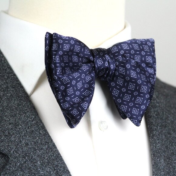 NWT Men's Self-tied Bow Tie 100%Silk Butterfly Bowtie big bow tie S726 - Picture 4 of 12